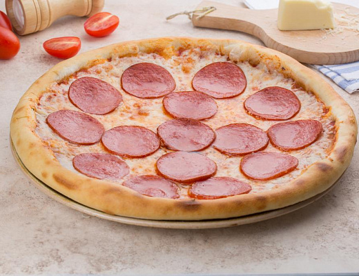 При заказе на 3500 р -  пицца салями 32 см в подарок (не суммируется с другими акциями)